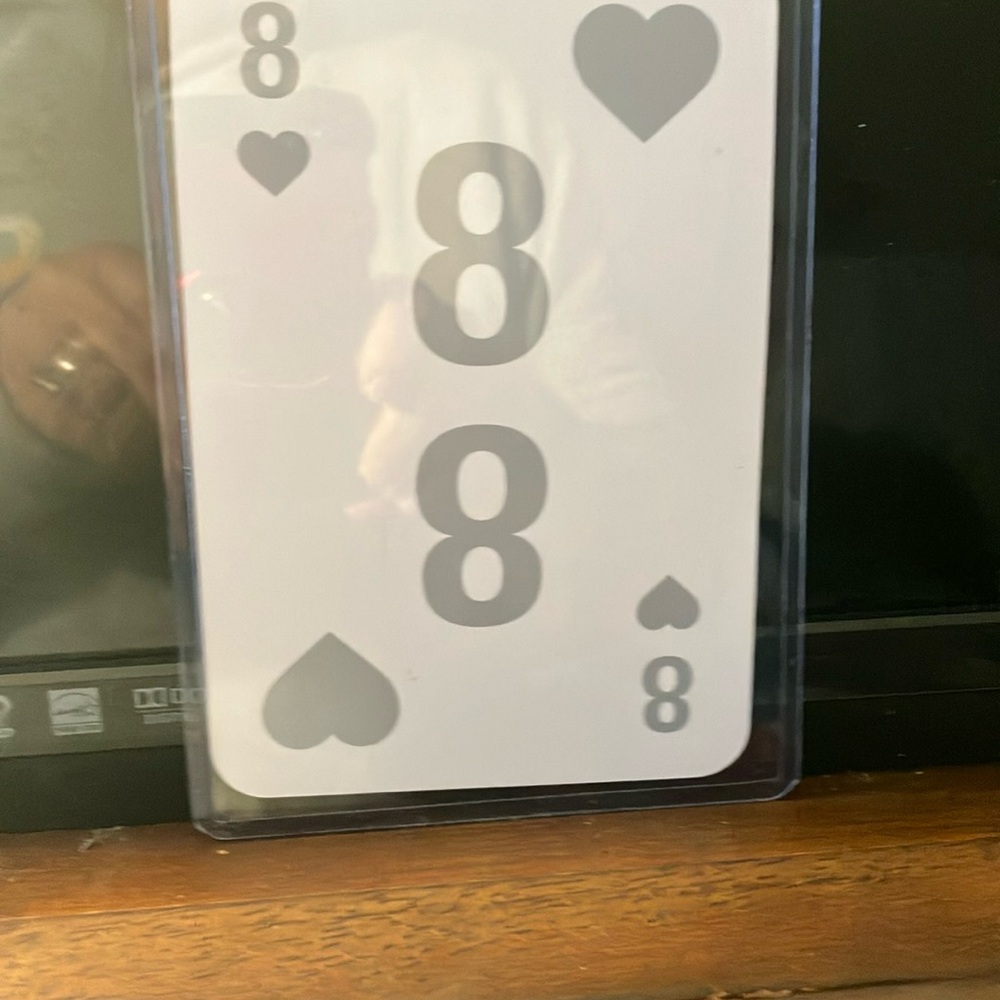 Gucci crazy 8.   Large format playing card.